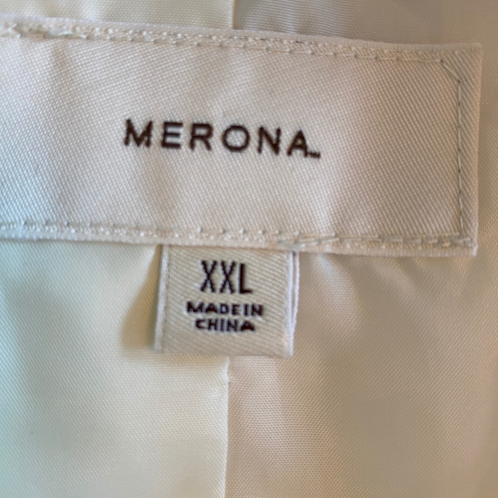Merona Womens white and tan jacket Size XXL - Picture 4 of 5